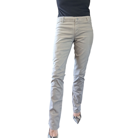 Dickies Girls Khaki Low Rise Y2K Utility Casual Trousers Slacks Pants Size 5 - Picture 1 of 15
